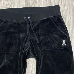 Juicy Couture Black Velour Pants